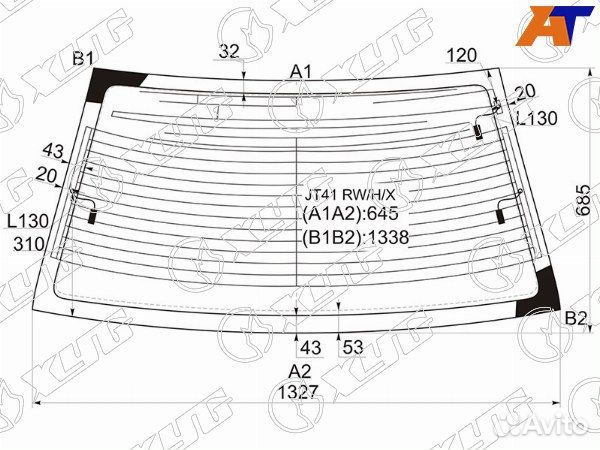 Стекло заднее mitsubishi lancer