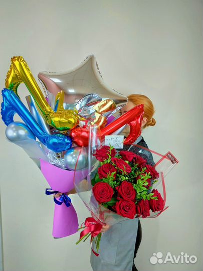 Букеты Розы Эквадор,Воздушные шары доставка