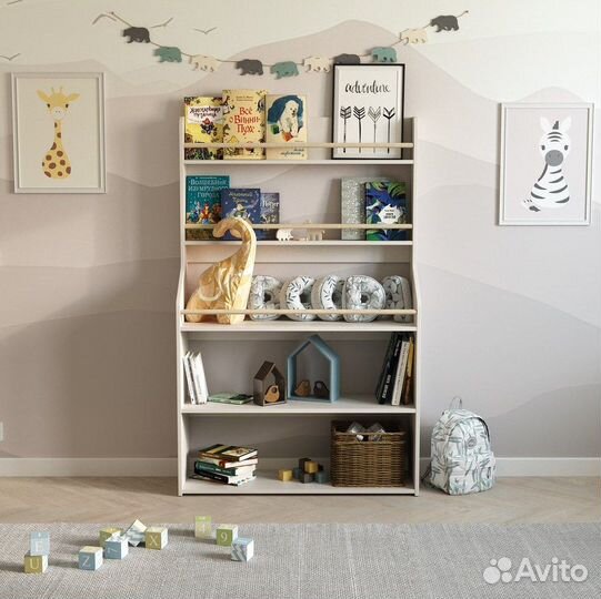 Стеллаж для игрушек детский Бумми 6 Монтессори