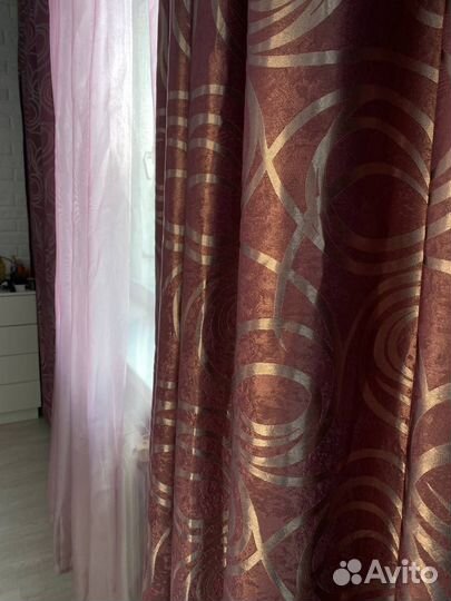 Комплект шторы и тюль