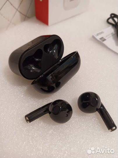 Новые беспроводные наушники Lenovo lp40 черные