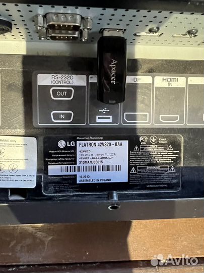 Плазменая панель 42VS20-BAA