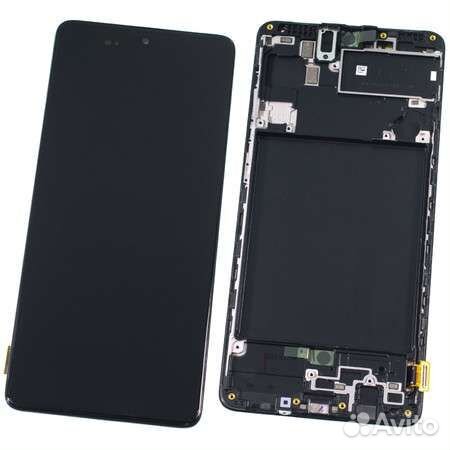 Дисплей для Samsung A715F (A71) Черный