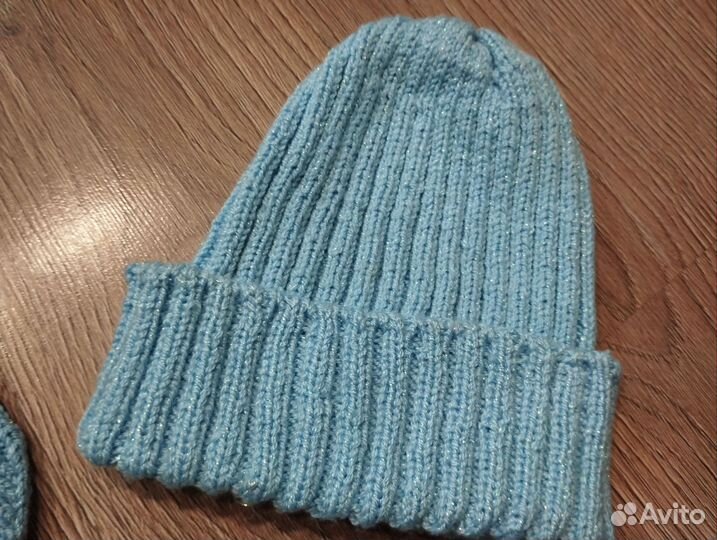 Комплект шапка снуд варежки