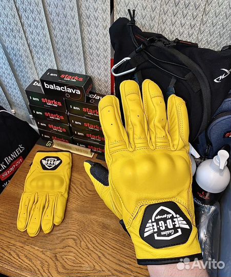 Мотоперчатки кожаные р-р 2XL (10,5-11)