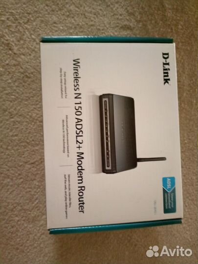 Модем роутер D-Link Wireless N 150 adsl2+