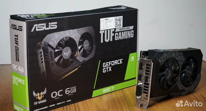 GTX 1660 Ti Видеокарта asus TUF Gaming OC новая