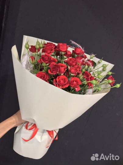 Кустовые розы Букет из кустовых роз