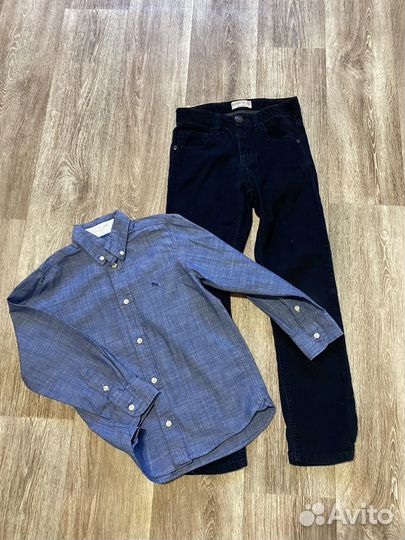 Рубашка hm, штаны zara 122