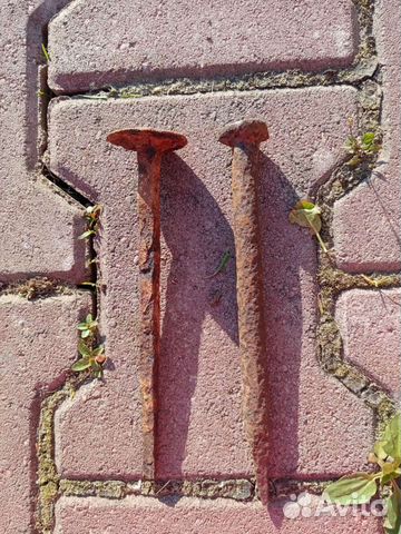 Старинные кованые гвозди. Шпигари