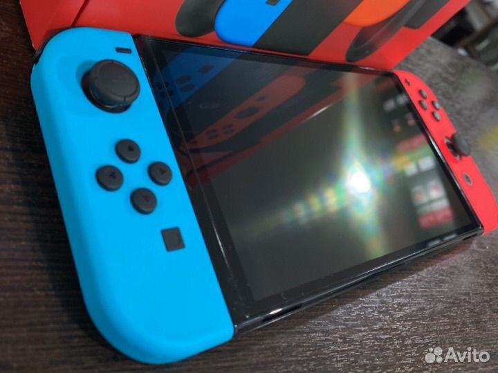 Nintendo Switch oled 128 GB neon с играми MOD