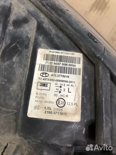 Фара левая Гранта