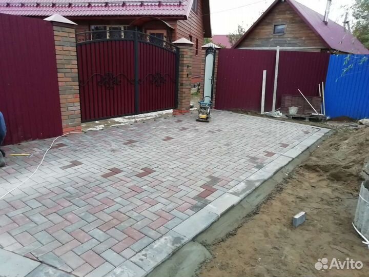 Укладка брусчатки