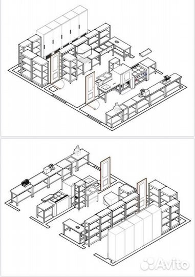 Стол для салатов hicold SLE2-11SN (1/6) С крышк