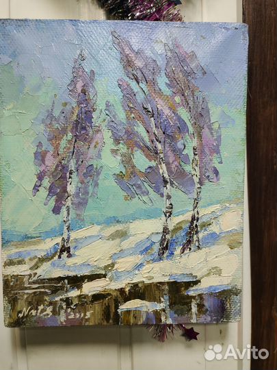 Картина маслом Весна