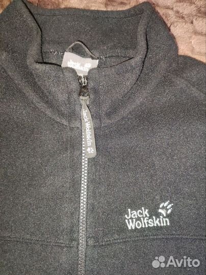 Флисовая кофта jack wolfskin флиска gorpcore