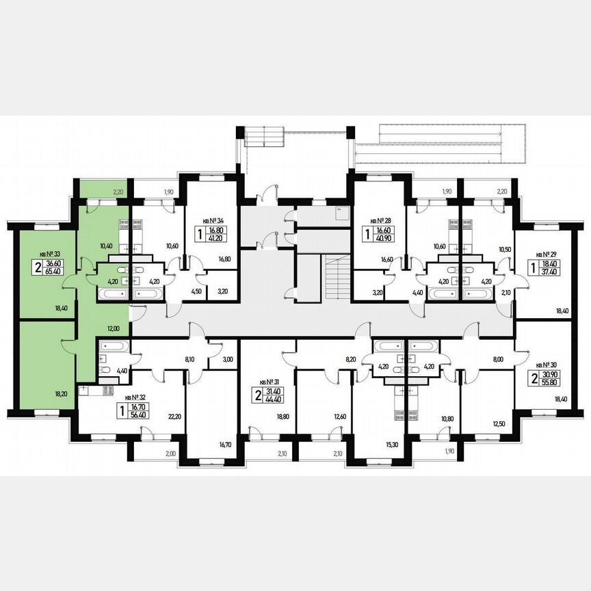 2-к. квартира, 62 м², 1/3 эт.
