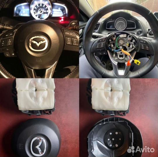 Эмблема, шильдик на руль Mazda