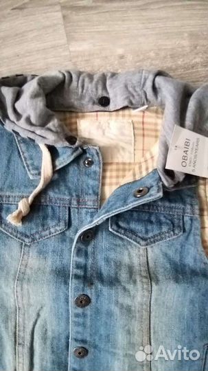 Жилетка джинсовая детская