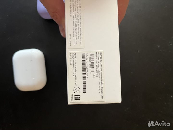 Наушники air pods pro 1 кейс бу