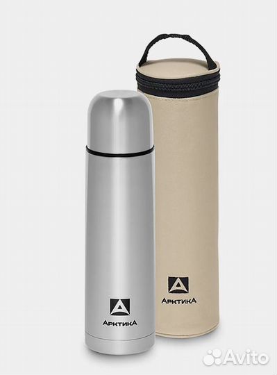 Термос для чая 0,75 л. с чехлом Арктика