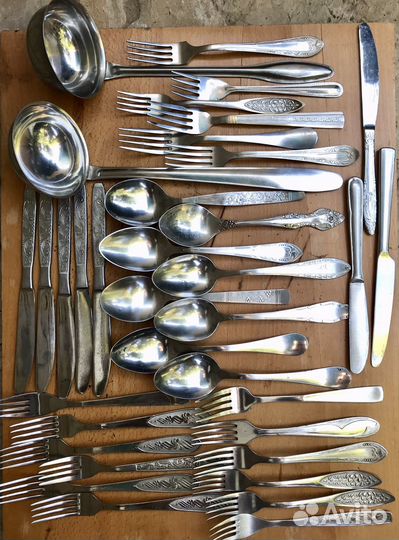 Ложки вилки ножи СССР