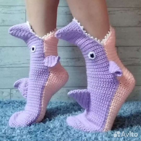 Носки Акулы ручной работы