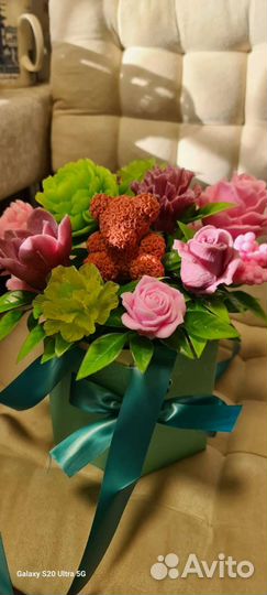 Букет цветов из мыла