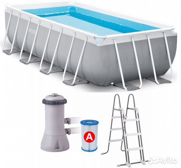 Каркасный бассейн 400х200х122