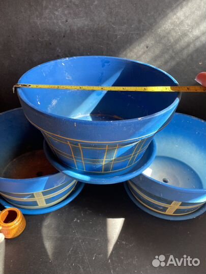 Цветочные горшки глиняные