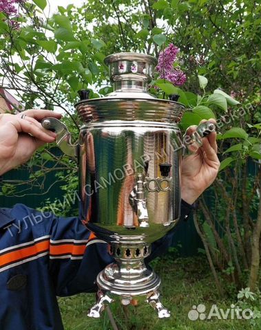 Новый тульский самовар на дровах