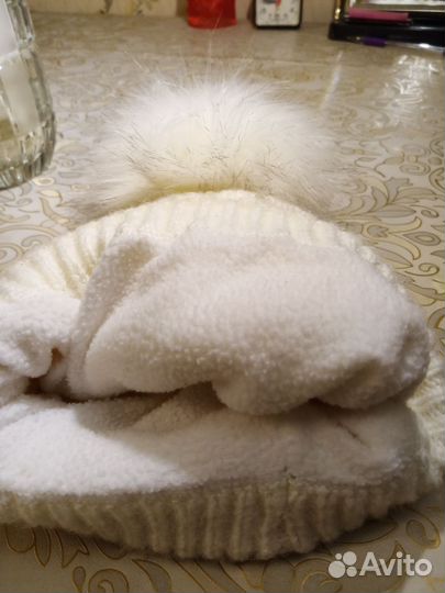 Шапка вязанная женская зимняя