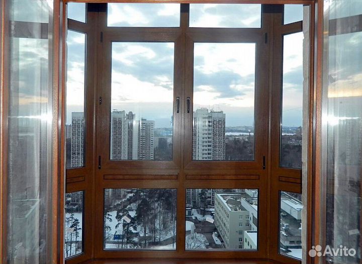 Остекление балконов и лоджий в рассрочку W6102