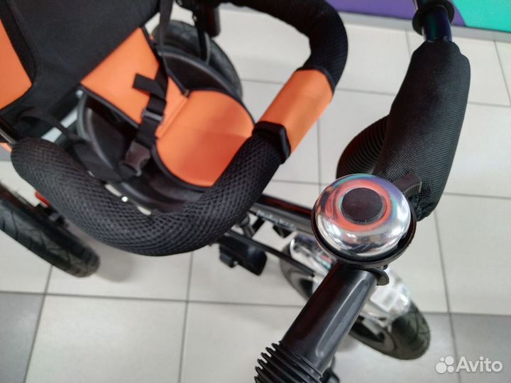 Трехколесный велосипед коляска надувные колеса