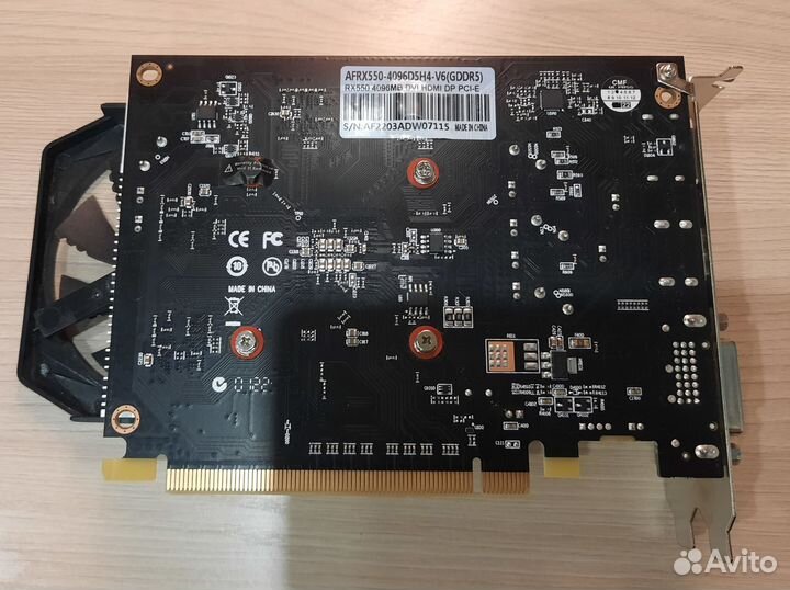 Видеокарта AMD RX 550 4GB gddr5