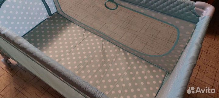 Манеж-кроватка детский happy baby