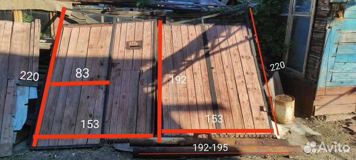 Ворота распашные бу