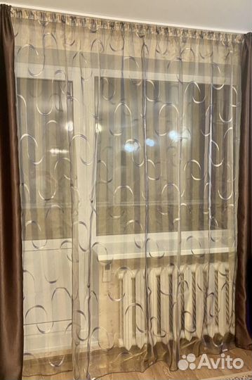 Тюль новый на шторной ленте Турция