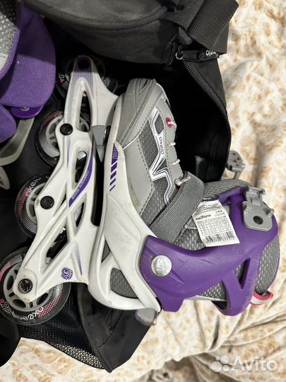Роликовые коньки детские с защитой 29-32