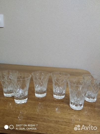 Стопки СССР хрусталь
