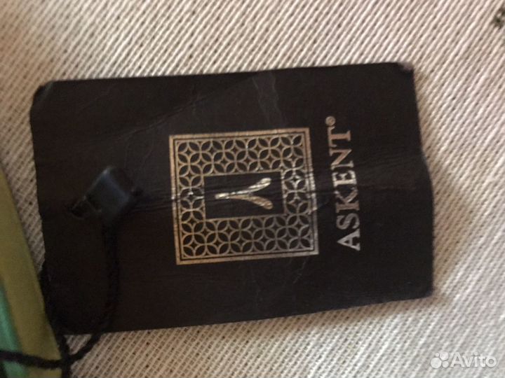 Двойной Кожаный Зеленый Ремень Askent