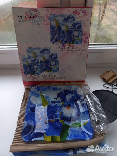 Ваза для фруктов ирисы