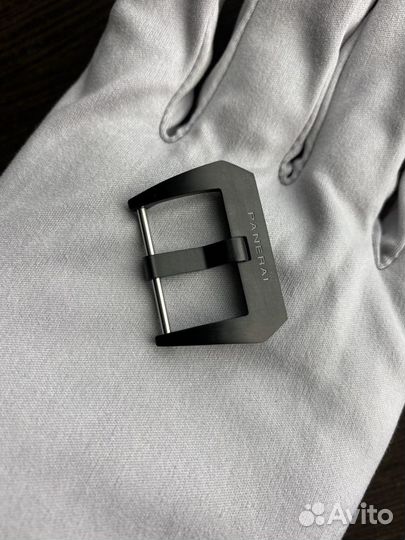 Пряжка черная для ремня от часов Panerai 22мм