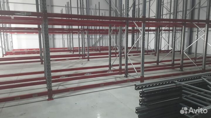 Стеллажи паллетные металлические для склада