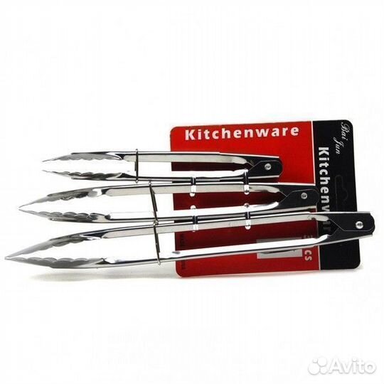 Щипцы кухонные, в наборе 3 штуки