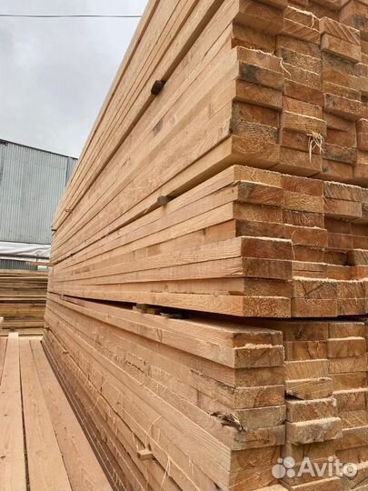 Обрезная доска ест. влажности 50х250х6000