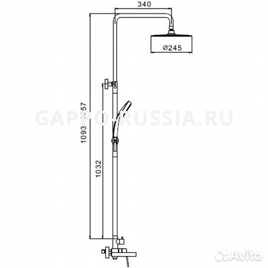 Душевая система Gappo