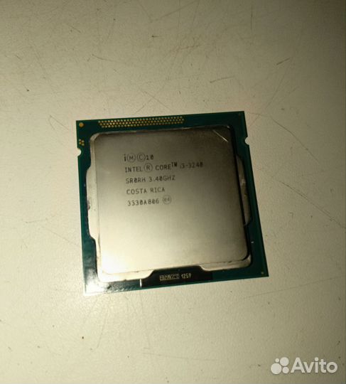 Процессор intel core i3- 3240 и кулер
