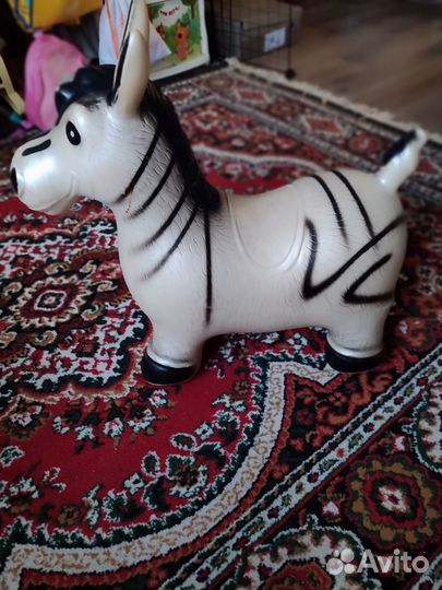 Игрушка Зебра попрыгун