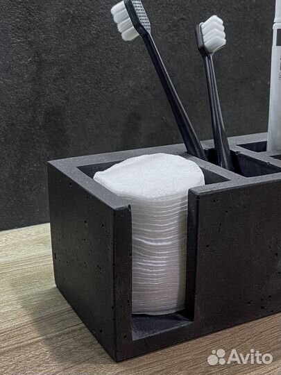 Подставка для зубных щеток из бетона